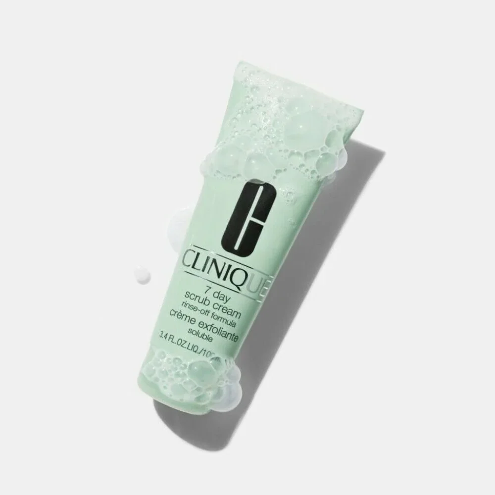 CLINIQUE 7 Day Scrub Cream Rinse-Off Formula 3.4 oz Full Size